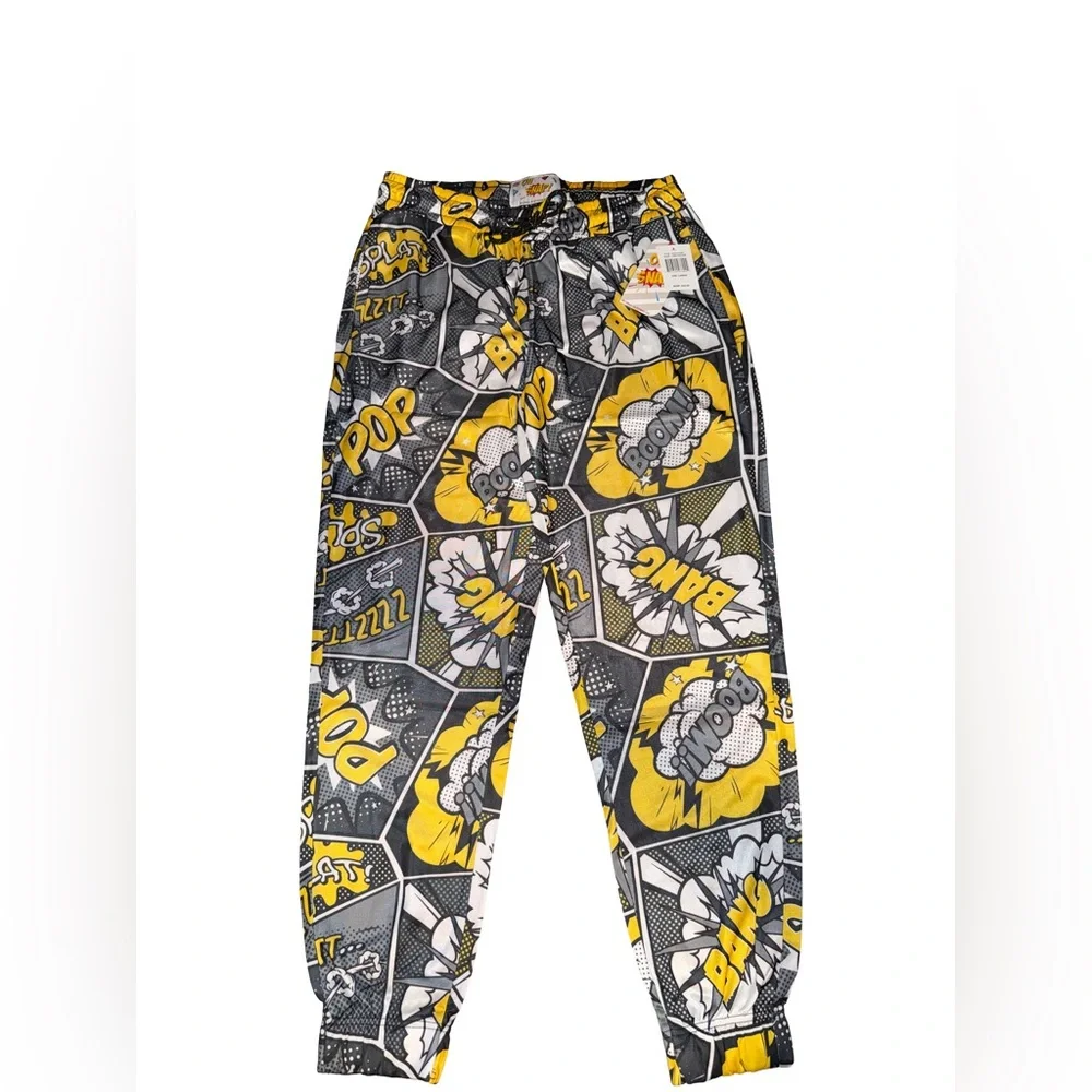 💥NWT! Comic Print Unisex Jogger Pants